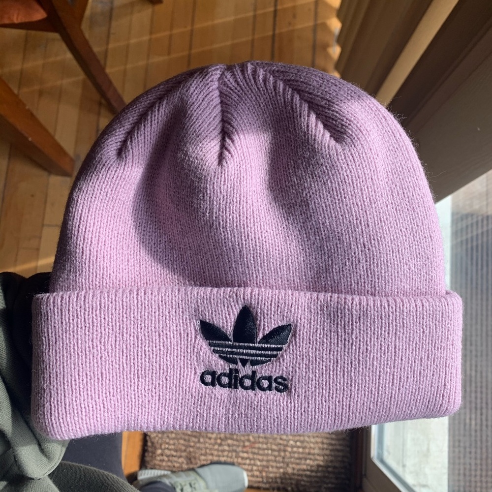Never worn Adidas Pink Beanie